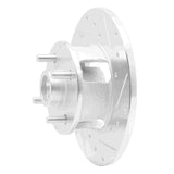 R1 Concepts 1978-1987 Chevrolet Chevette Front Right Drilled & Slotted Silver Brake Rotor by R1 Concepts 631-47012R
