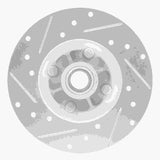 R1 Concepts 1978-1987 Chevrolet Chevette Front Right Drilled & Slotted Silver Brake Rotor by R1 Concepts 631-47012R