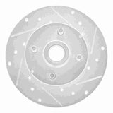 R1 Concepts 1978-1987 Chevrolet Chevette Front Right Drilled & Slotted Silver Brake Rotor by R1 Concepts 631-47012R