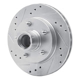 R1 Concepts 1979-1981 Buick Regal Front Left Drilled & Slotted Silver Brake Rotor