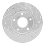 R1 Concepts 1982-1988 Chevrolet Camaro Rear Left Drilled & Slotted Silver Brake Rotor by R1 Concepts 631-47014L