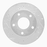 R1 Concepts 1982-1988 Chevrolet Camaro Rear Left Drilled & Slotted Silver Brake Rotor by R1 Concepts 631-47014L