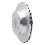 R1 Concepts 1984-1987 Chevrolet Corvette Front Left Drilled & Slotted Silver Brake Rotor by R1 Concepts 631-47015L