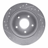 R1 Concepts 1984-1987 Chevrolet Corvette Front Right Drilled & Slotted Silver Brake Rotor by R1 Concepts 631-47015R