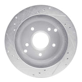 R1 Concepts 1984-1987 Chevrolet Corvette Rear Right Drilled & Slotted Silver Brake Rotor by R1 Concepts 631-47016R