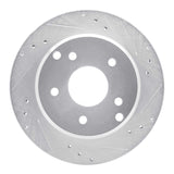 R1 Concepts 1984-1987 Chevrolet Corvette Rear Right Drilled & Slotted Silver Brake Rotor by R1 Concepts 631-47016R