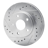 R1 Concepts 1985-1991 Buick Skyhawk Front Left Drilled & Slotted Silver Brake Rotor by R1 Concepts 631-47018L
