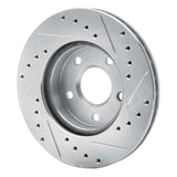 R1 Concepts 1985-1991 Buick Skyhawk Front Left Drilled & Slotted Silver Brake Rotor by R1 Concepts 631-47018L