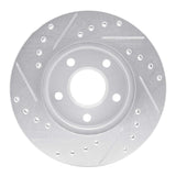 R1 Concepts 1985-1991 Buick SOMERSET Front Right Drilled & Slotted Silver Brake Rotor by R1 Concepts 631-47018R