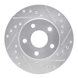 R1 Concepts 1985-1991 Buick SOMERSET Front Right Drilled & Slotted Silver Brake Rotor by R1 Concepts 631-47018R