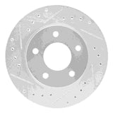 R1 Concepts 1988-1996 Buick Regal Front Left Drilled & Slotted Silver Brake Rotor by R1 Concepts 631-47019L