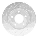 R1 Concepts 1988-1996 Buick Regal Front Right Drilled & Slotted Silver Brake Rotor by R1 Concepts 631-47019R