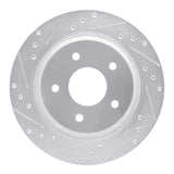 R1 Concepts 1988-1994 Chevrolet Corvette Front Left Drilled & Slotted Silver Brake Rotor by R1 Concepts 631-47021L