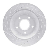 R1 Concepts 1988-1994 Chevrolet Corvette Front Right Drilled & Slotted Silver Brake Rotor by R1 Concepts 631-47021R