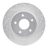 R1 Concepts 1988-1994 Chevrolet Corvette Front Right Drilled & Slotted Silver Brake Rotor by R1 Concepts 631-47021R