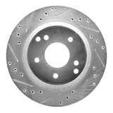 R1 Concepts 1988-1996 Chevrolet Corvette Rear Left Drilled & Slotted Silver Brake Rotor by R1 Concepts 631-47022L