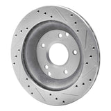R1 Concepts 1988-1996 Chevrolet Corvette Rear Left Drilled & Slotted Silver Brake Rotor by R1 Concepts 631-47022L