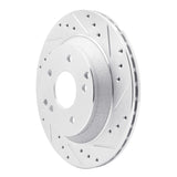 R1 Concepts 1988-1996 Chevrolet Corvette Rear Right Drilled & Slotted Silver Brake Rotor by R1 Concepts 631-47022R