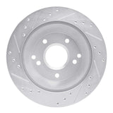 R1 Concepts 1988-1996 Chevrolet Corvette Rear Right Drilled & Slotted Silver Brake Rotor by R1 Concepts 631-47022R
