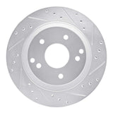 R1 Concepts 1988-1996 Chevrolet Corvette Rear Right Drilled & Slotted Silver Brake Rotor by R1 Concepts 631-47022R