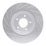 R1 Concepts 1988-1996 Chevrolet Corvette Left Front Drilled & Slotted Silver Brake Rotor by R1 Concepts 631-47023D