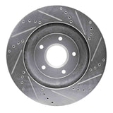 R1 Concepts 1988-1996 Chevrolet Corvette Right Front Drilled & Slotted Silver Brake Rotor by R1 Concepts 631-47024D