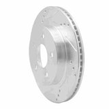 R1 Concepts 1993-1997 Chevrolet Camaro Rear Left Drilled & Slotted Silver Brake Rotor by R1 Concepts 631-47025L