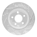 R1 Concepts 1993-1997 Chevrolet Camaro Rear Left Drilled & Slotted Silver Brake Rotor by R1 Concepts 631-47025L