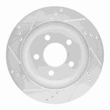 R1 Concepts 1993-1997 Chevrolet Camaro Rear Right Drilled & Slotted Silver Brake Rotor by R1 Concepts 631-47025R