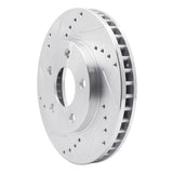 R1 Concepts 1990-1997 Buick Riviera Front Left Drilled & Slotted Silver Brake Rotor by R1 Concepts 631-47026L