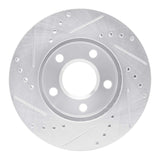 R1 Concepts 1990-1997 Buick LeSabre Front Right Drilled & Slotted Silver Brake Rotor by R1 Concepts 631-47026R