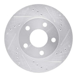 R1 Concepts 1990-1997 Buick LeSabre Front Right Drilled & Slotted Silver Brake Rotor by R1 Concepts 631-47026R