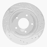 R1 Concepts 1994-1996 Chevrolet Impala Rear Left Drilled & Slotted Silver Brake Rotor by R1 Concepts 631-47027L