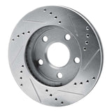 R1 Concepts 1997-2005 Chevrolet Malibu Front Left Drilled & Slotted Silver Brake Rotor by R1 Concepts 631-47028L