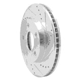 R1 Concepts 1997-2005 Chevrolet Malibu Front Right Drilled & Slotted Silver Brake Rotor by R1 Concepts 631-47028R