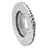 R1 Concepts 1997-2005 Chevrolet Malibu Front Right Drilled & Slotted Silver Brake Rotor by R1 Concepts 631-47028R