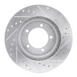 R1 Concepts 1967-1970 Chevrolet Bel Air Front Left Drilled & Slotted Silver Brake Rotor by R1 Concepts 631-47030L
