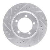 R1 Concepts 1967-1970 Chevrolet Bel Air Front Left Drilled & Slotted Silver Brake Rotor by R1 Concepts 631-47030L