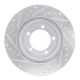 R1 Concepts 1967-1970 Chevrolet Caprice Front Right Drilled & Slotted Silver Brake Rotor by R1 Concepts 631-47030R