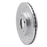 Dynamic Friction 2004-2008 Chevrolet Malibu Front Left Drilled & Slotted Silver Brake Rotor by Dynamic Friction Company 631-47031L