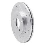 Dynamic Friction 2004-2008 Chevrolet Malibu Front Right Drilled & Slotted Silver Brake Rotor by Dynamic Friction Company 631-47031R