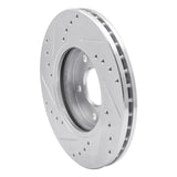 Dynamic Friction 2004-2008 Chevrolet Malibu Front Right Drilled & Slotted Silver Brake Rotor by Dynamic Friction Company 631-47031R