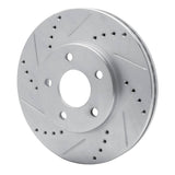 Dynamic Friction 2006-2011 Chevrolet HHR Front Left Drilled & Slotted Silver Brake Rotor by Dynamic Friction Company 631-47033L