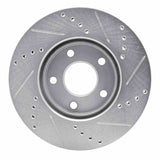 Dynamic Friction 2006-2011 Chevrolet HHR Front Left Drilled & Slotted Silver Brake Rotor by Dynamic Friction Company 631-47033L