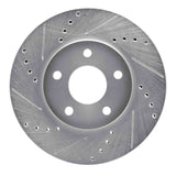 Dynamic Friction 2006-2011 Chevrolet HHR Front Left Drilled & Slotted Silver Brake Rotor by Dynamic Friction Company 631-47033L