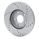 Dynamic Friction 2006-2011 Chevrolet HHR Front Left Drilled & Slotted Silver Brake Rotor by Dynamic Friction Company 631-47033L