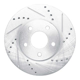 Dynamic Friction 2006-2011 Chevrolet HHR Front Right Drilled & Slotted Silver Brake Rotor by Dynamic Friction Company 631-47033R