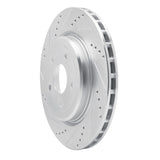 Dynamic Friction 2006-2013 Chevrolet Corvette Rear Left Drilled & Slotted Silver Brake Rotor by Dynamic Friction Company 631-47035L