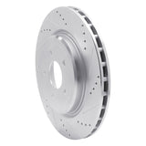 Dynamic Friction 2006-2013 Chevrolet Corvette Rear Right Drilled & Slotted Silver Brake Rotor by Dynamic Friction Company 631-47035R