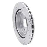 Dynamic Friction 2006-2013 Chevrolet Corvette Rear Right Drilled & Slotted Silver Brake Rotor by Dynamic Friction Company 631-47035R